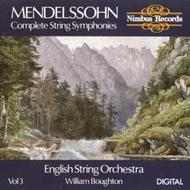 Mendelssohn - Complete String Symphonies Vol.3