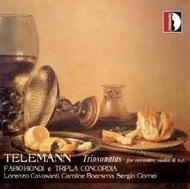 Telemann - Trio Sonatas for recorder, violin & BC