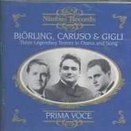 Bjorling, Caruso, Gigli - Three Legendary Tenors in Opera and Song | Nimbus - Prima Voce NI7913
