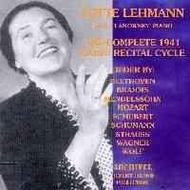 Lotte Lehmann: The Complete 1941 Radio Recital Cycle