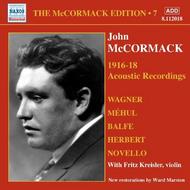 The McCormack Edition Vol.7: Acoustic Recordings 1916-18