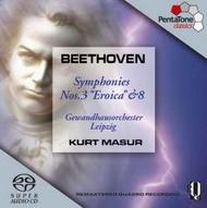 Beethoven - Symphonies 3 & 8 | Pentatone PTC5186144