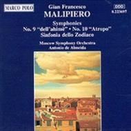 Malipiero - Symphonies Nos. 9 and 10 / Sinfonia dello Zodiaco  | Marco Polo 8223697