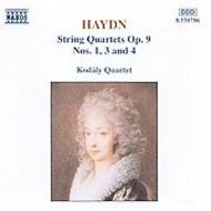 Haydn - String Quartets Op.9: Nos 1, 3 & 4 | Naxos 8550786