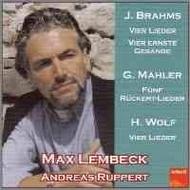 Max Lembeck sings Brahms, Mahler and Wolf | Gebhardt JGCD0061