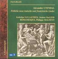 Utendal - German & French Lieder | Ricercar RIC227