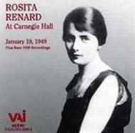 Rosita Renard at Carnegie Hall