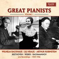Great Pianists Vol.1: Backhaus / Kraus / Rubinstein