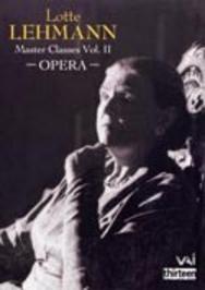 Lotte Lehmann Master Classes Vol.2: Opera | VAI DVDVAI4327