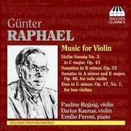 Gunter Raphael - Music for Violin  | Toccata Classics TOCC0122