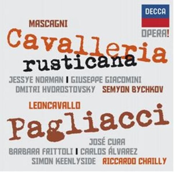 Mascagni - Cavalleria Rusticana / Leoncavallo - Pagliacci | Decca - Opera! 4782672