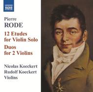 Rode - 12 Etudes for solo violin, 3 Duos