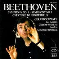 Beethoven - Symphonies Nos 1 & 8, Overture to Prometheus  | Delos DE3013