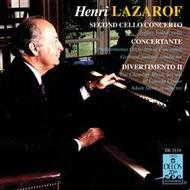 Henri Lazarof - Second Cello Concerto, Divertimento, Concertante | Delos DE3134