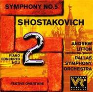 Shostakovich - Symphony No.5, Piano Concerto No.2, Festive Overture | Delos DE3246