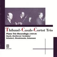 Thibaud / Casals / Cortot Trio: Piano Trio Recordings (1926-28)