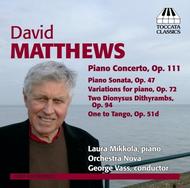 David Matthews - Piano Music | Toccata Classics TOCC0166