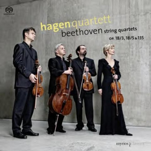 Beethoven - String Quartets Op.18/3, 18/5 & 135 | Myrios MYR009
