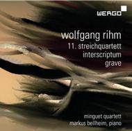 Rihm - String Quartet No.11, Interscriptum, Grave | Wergo WER67562