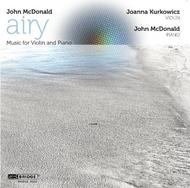 John McDonald - Airy (music for violin and piano) | Bridge BRIDGE9402