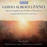 Guido Alberto Fano - Complete works for Violin and Piano | Tactus TC870602