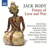 Jack Body - Poems of Love and War | Naxos 8573198