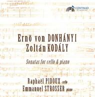 Dohnanyi / Kodaly - Sonatas for Cello and Piano | Continuo Classics CC777709
