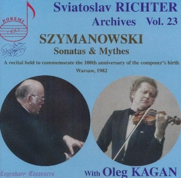 Sviatoslav Richter Archives Vol.23: Szymanowski Sonatas & Mythes | Doremi DHR8037