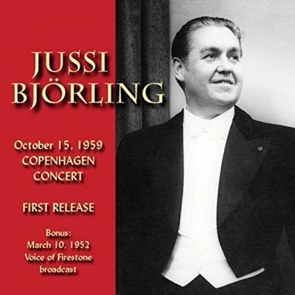 Jussi Bjorling in Copenhagen (1959) | JSP JSP682