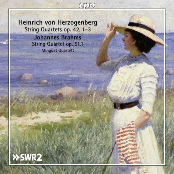 Herzogenberg - String Quartets op.42; Brahms - String Quartet no.1 | CPO 7770842