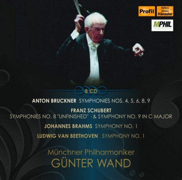 Gunter Wand conducts Bruckner, Schubert, Brahms & Beethoven | Profil PH16060
