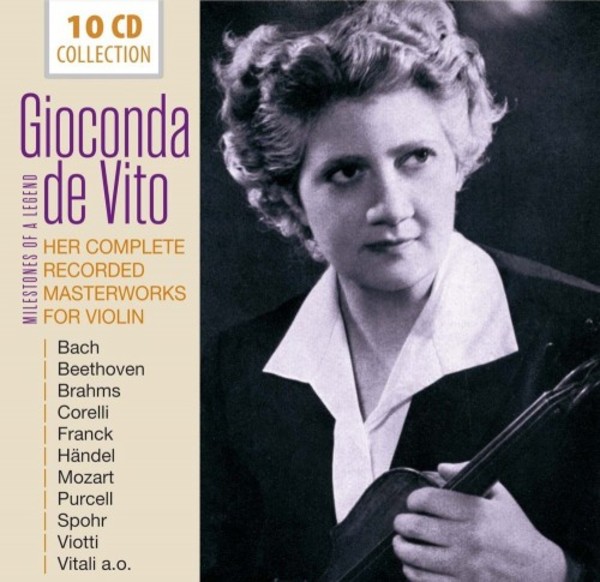 Gioconda de Vito: Her Complete Recorded Masterworks for Violin | Documents 600409