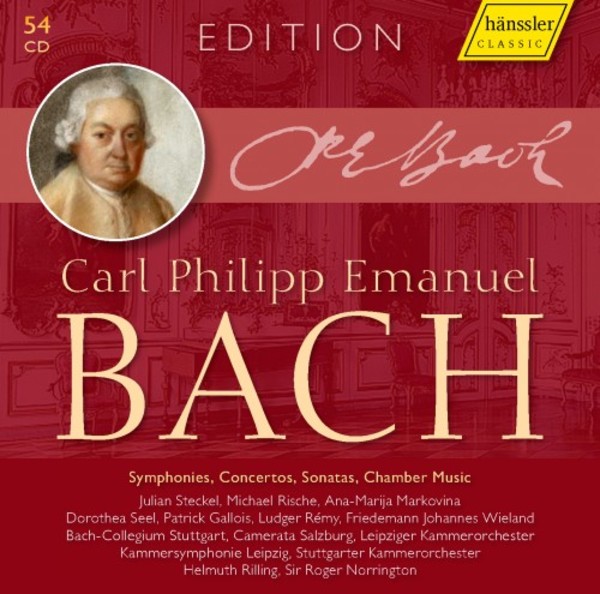 CPE Bach Edition: Symphonies, Concertos, Sonatas, Chamber Music | Haenssler HC16000