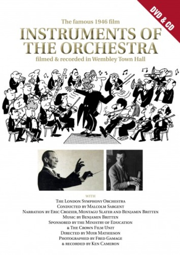 Benjamin Britten: Instruments of the Orchestra (DVD + CD) | Tony Palmer TPCDDVD196
