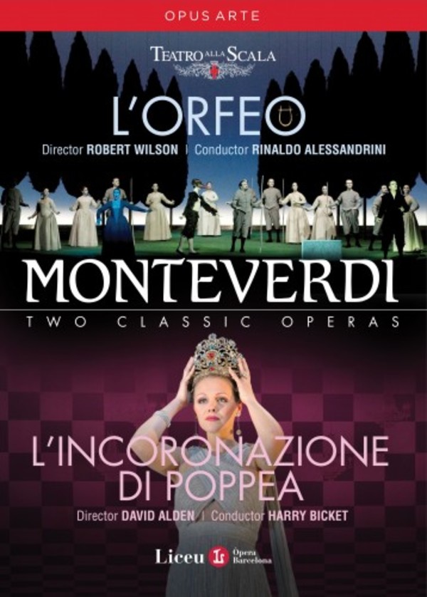Monteverdi - LOrfeo, Lincoronazione di Poppea (DVD) | Opus Arte OA1256BD
