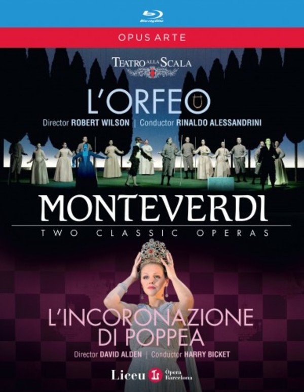 Monteverdi - LOrfeo, Lincoronazione di Poppea (Blu-ray) | Opus Arte OABD7233BD