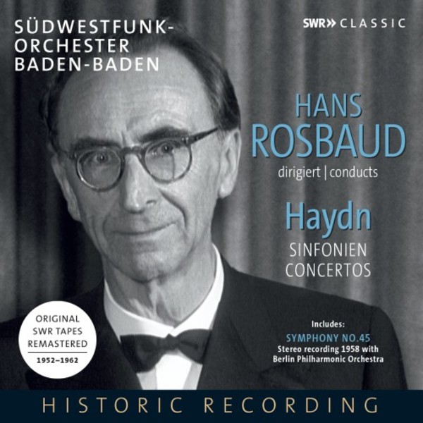 Hans Rosbaud conducts Haydn Symphonies & Concertos | SWR Classic SWR19056CD