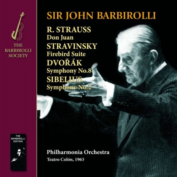 Barbirolli conducts Strauss, Stravinsky, Dvorak & Sibelius | Barbirolli Society SJB109293