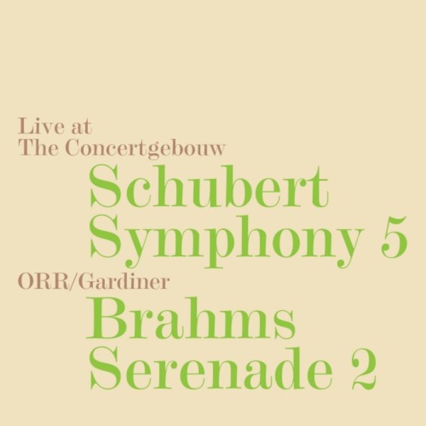 Schubert - Symphony no.5; Brahms - Serenade no.2 | SDG SDG729