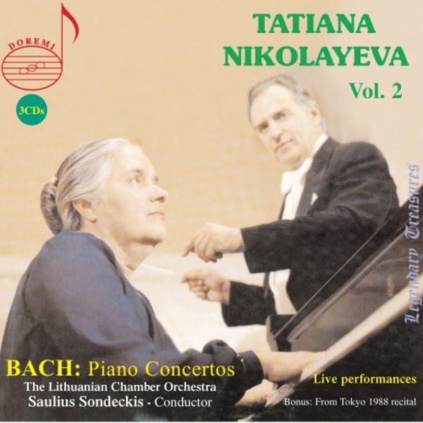 Tatiana Nikolayeva Vol.2: JS Bach - Keyboard Concertos | Doremi DHR80568