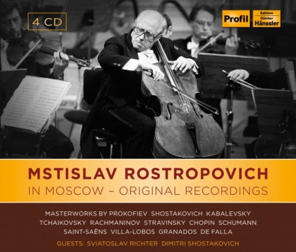Mstislav Rostropovich in Moscow: Original Recordings | Haenssler Profil PH18062