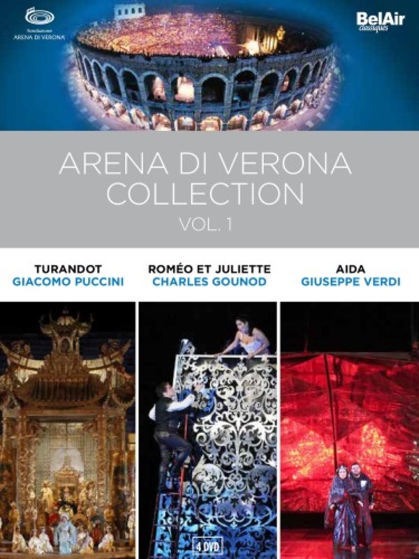 Arena di Verona Collection Vol.1: Turandot, Romeo et Juliette, Aida (DVD) | Bel Air BAC621