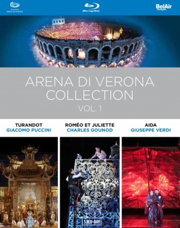 Arena di Verona Collection Vol.1: Turandot, Romeo et Juliette, Aida (Blu-ray) | Bel Air BAC622
