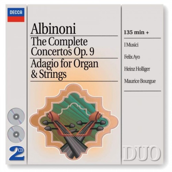 Albinoni - Concerti op.9, Adagio for Organ & Strings | Decca 4563332
