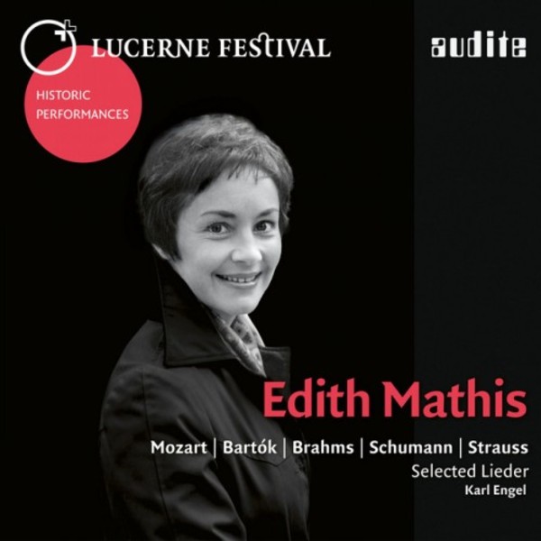 Edith Mathis sings Lieder by Mozart, Bartok, Brahms, Schumann & R Strauss | Audite AUDITE95647
