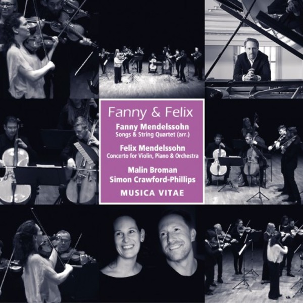 Fanny Mendelssohn - String Quartet; Felix Mendlessohn - Concerto for Violin & Piano | DB Productions DBCD191