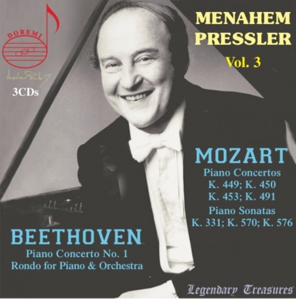 Menahem Pressler Vol.3: Mozart & Beethoven | Doremi DHR80835