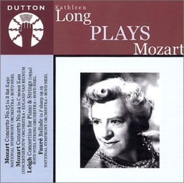 Kathleen Long plays Mozart | Dutton CDBP9714