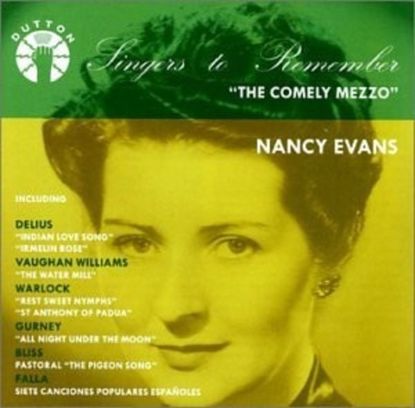 Nancy Evans: The Comely Mezzo | Dutton CDBP9723