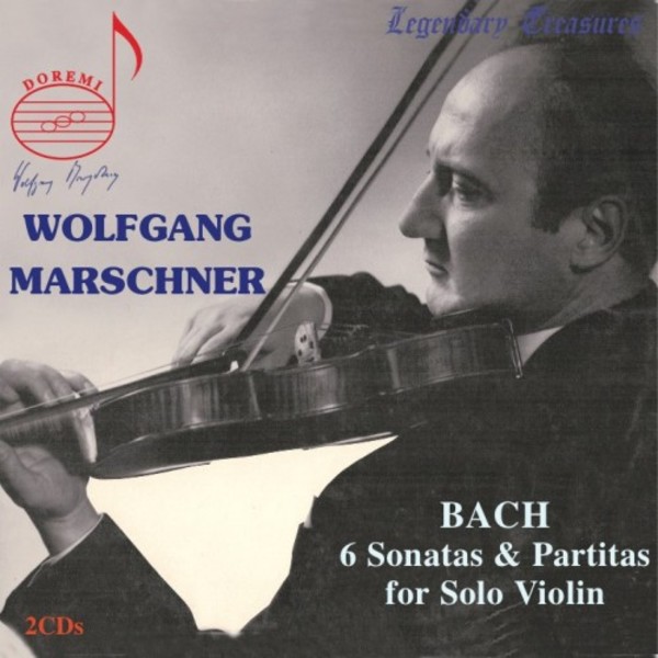 Wolfgang Marschner Vol.1: JS Bach - 6 Sonatas and Partitas for Solo Violin | Doremi DHR81045